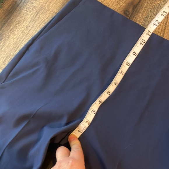 NWOT Ann Taylor Navy Blue Slim Fit Side Zipper Pants with Pockets (2) - Picture 10 of 10